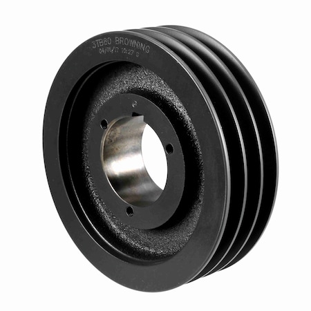 Browning 3 Groove Cast Iron Bushed Bore Multiple Sheave, 3TB80 3TB80